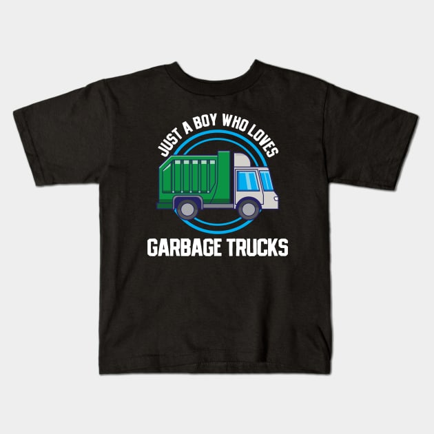 Garbage Truck Kids T-Shirt by CreativeGiftShop